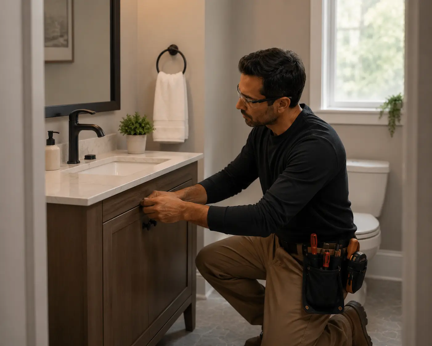 Bathroom and powder room refresh service in Ottawa
