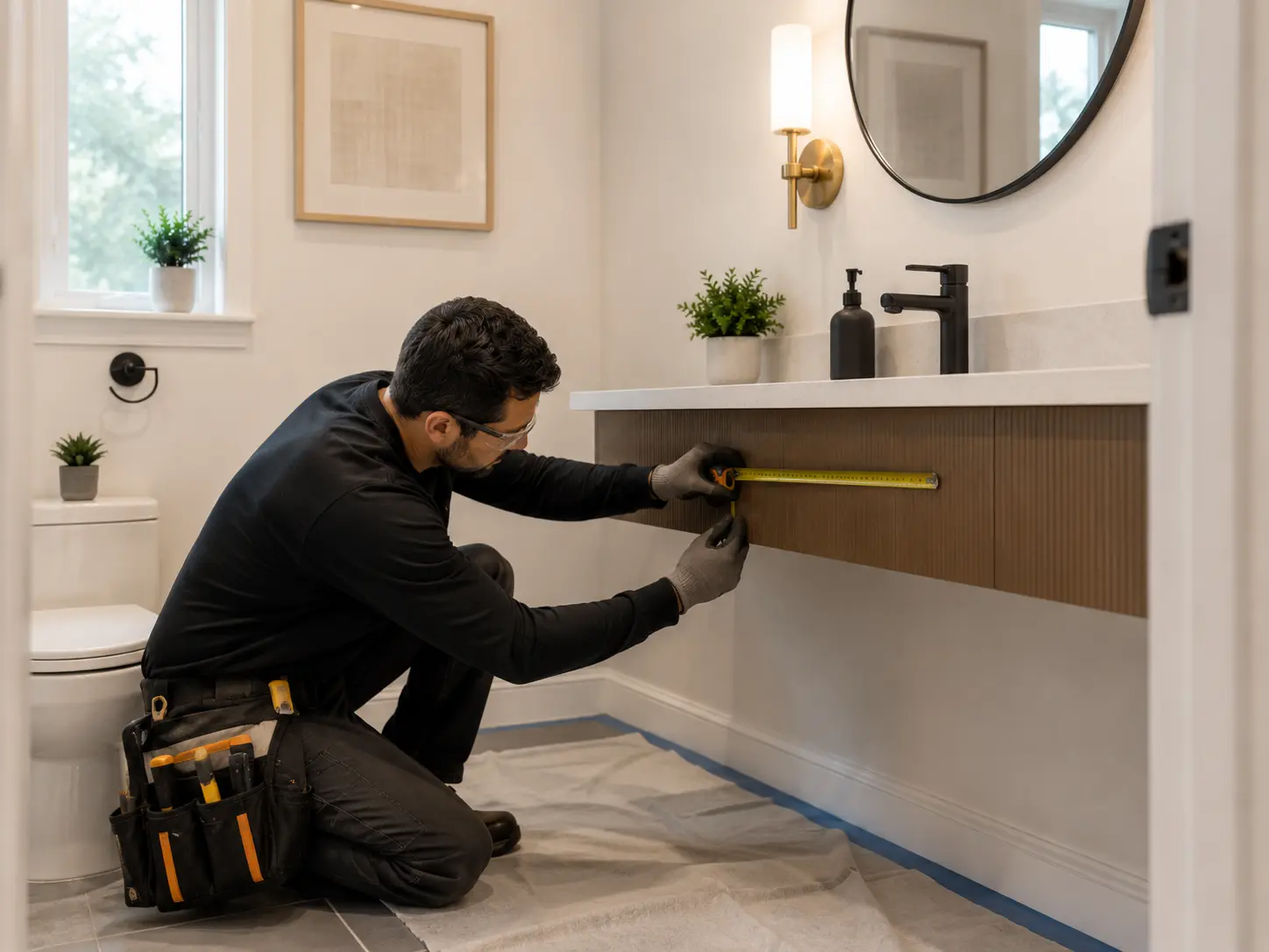 Clean bathroom refresh without a full renovation