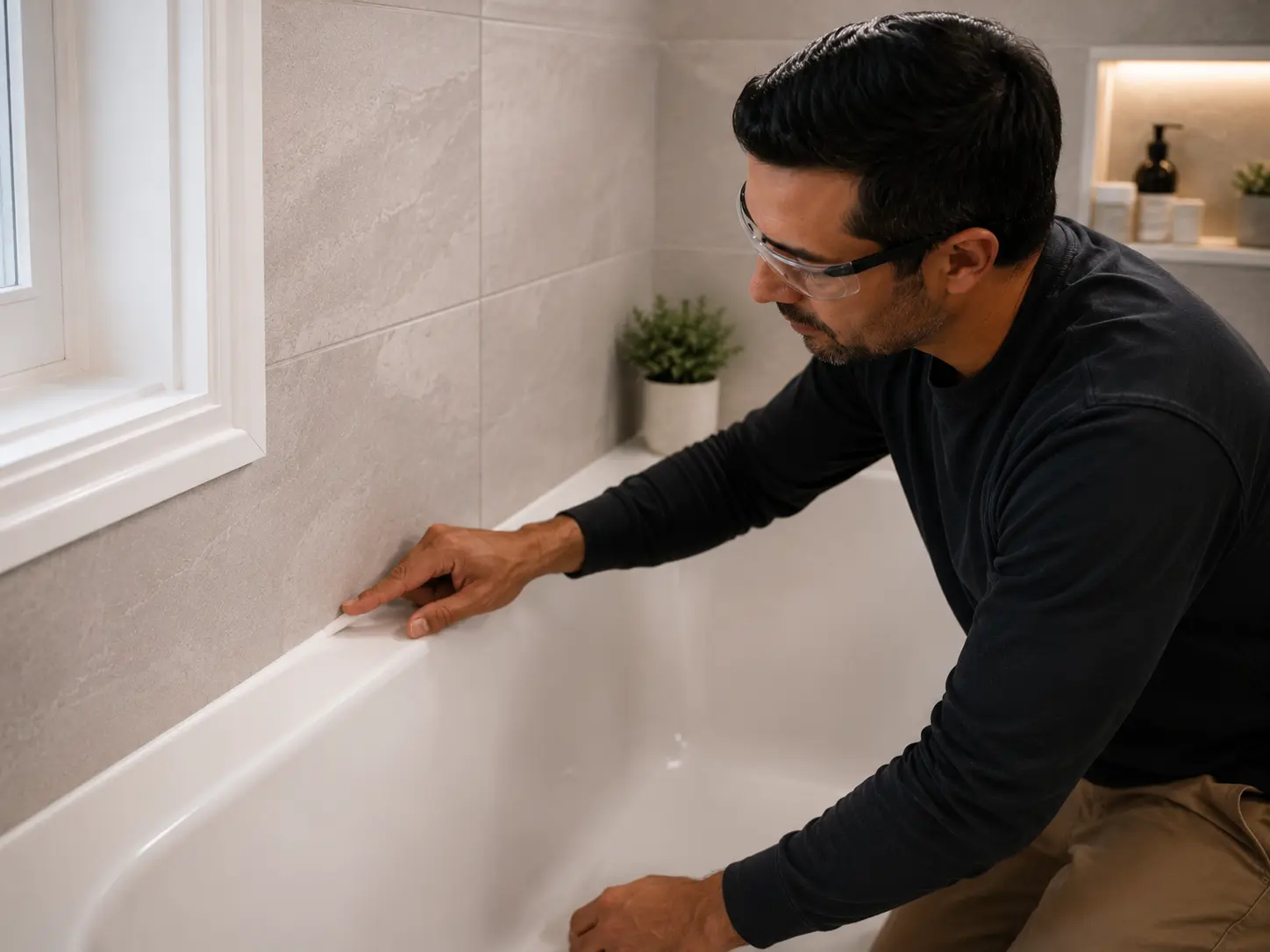 Ottawa handyman ready to refresh caulk lines in a home