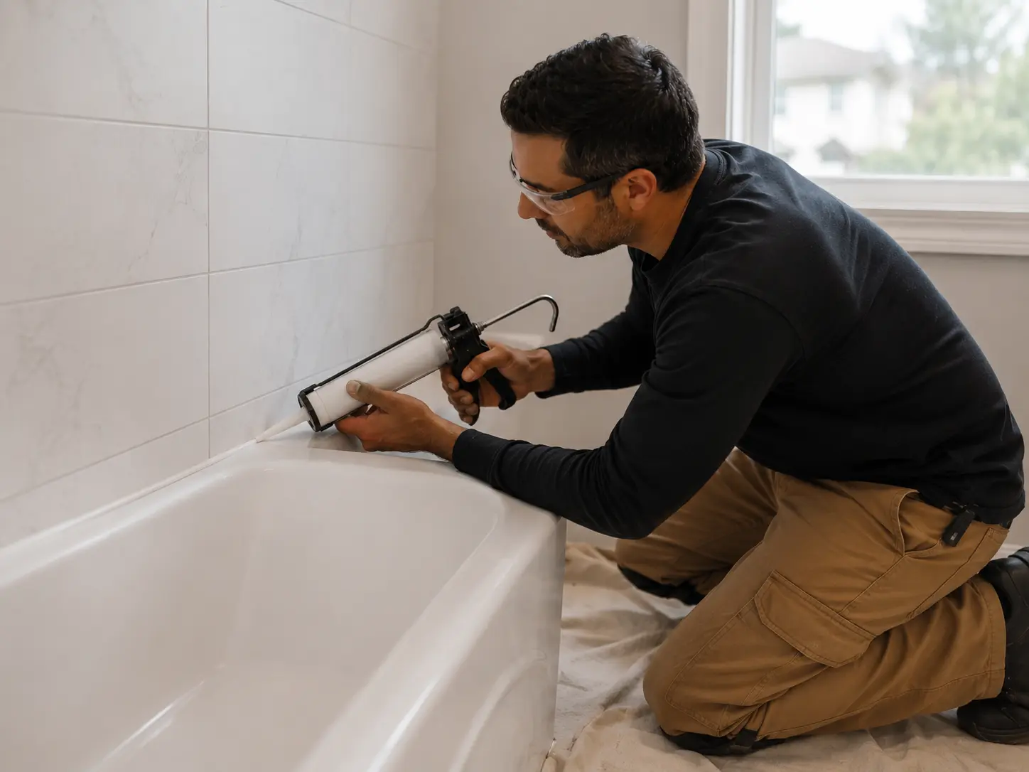 Caulking and sealing service in Ottawa with clean professional finish