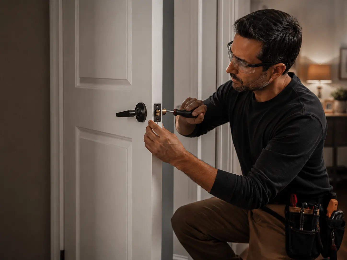 Interior door repair and adjustment in Ottawa